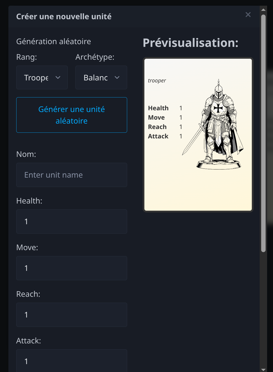 Éditeur d&rsquo;unité